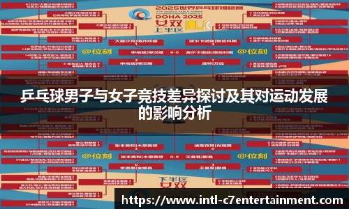 乒乓球男子与女子竞技差异探讨及其对运动发展的影响分析